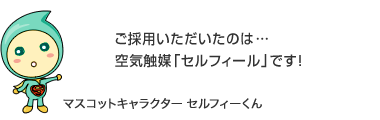 ご採用いただいたのは…
					空気触媒「セルフィール」です！